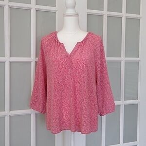 Joie Coralee Printed Silk Blouse